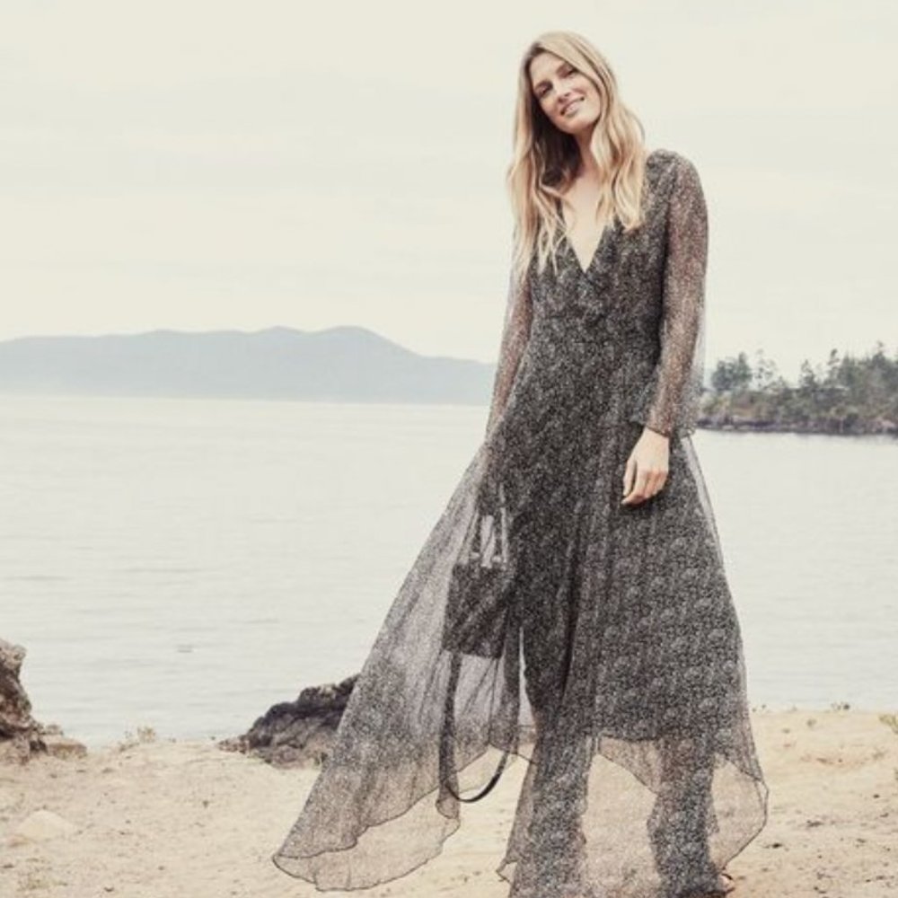 DOEN Fiona dress in Black Paisley